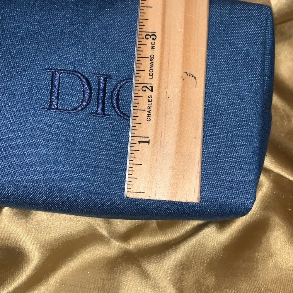 Dior Denim Blue Cosmetic Bag - Picture 4 of 10